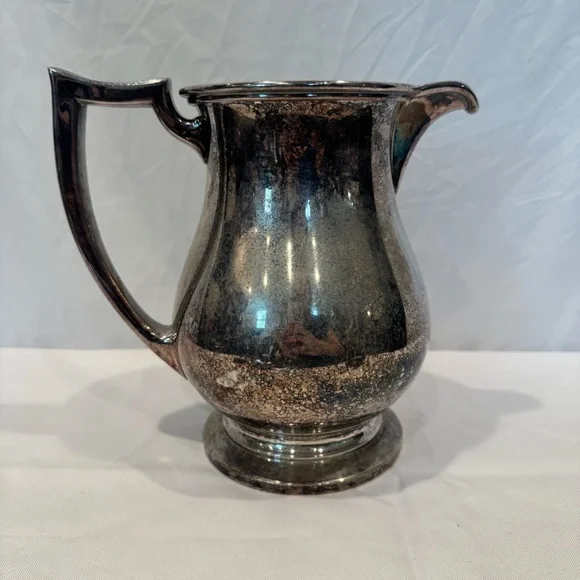 Antique Art Deco 1920s American Silver Plated Pitcher by E.G. Webster & Son, NY - Picture 1 of 9